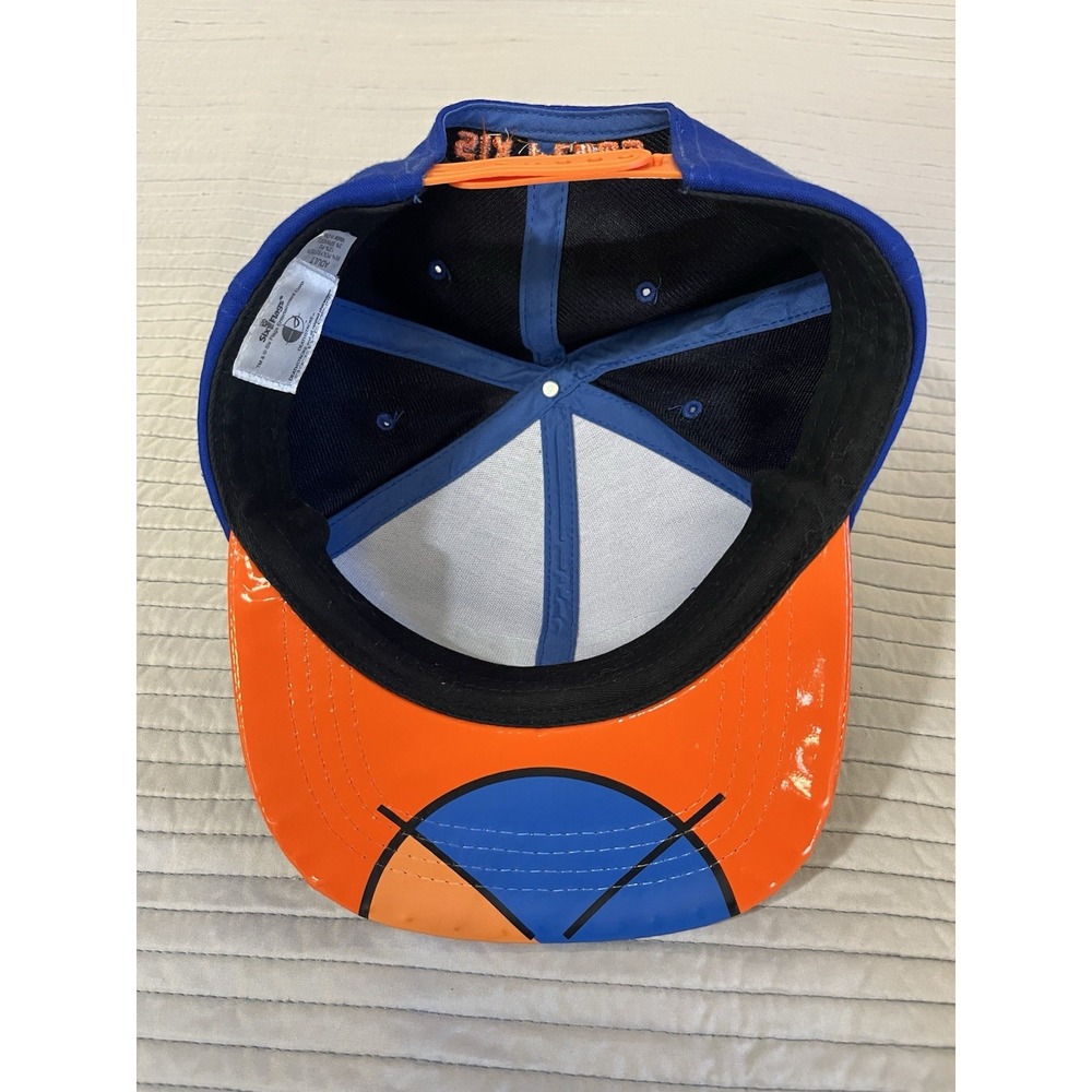 Deathstroke Six Flags DC Comics Cap Hat Blue Orange Adult Adjustable Snapback - Picture 9 of 11